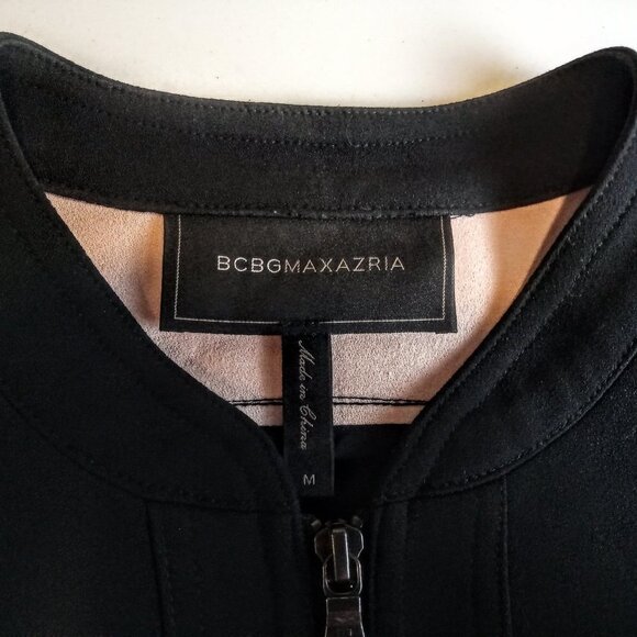 BCBGMaxAzria Hugo Black Blush Color-Block Jacket - Picture 4 of 8